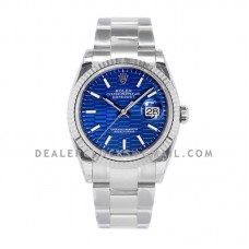 Datejust 36 126234 Blue Motif Dial in Steel in Oyster Bracelet Datejust 36 126234 Blue Motif Dial in Steel in Oyster Bracelet
