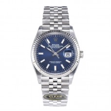Datejust 36 126234 Bright Blue Dial with Stick Marker in Steel in Jubilee Bracelet Datejust 36 126234 Bright Blue Dial with Stick Marker in Steel in Jubilee Bracelet