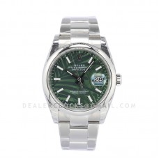 Datejust 36 126234 Olive Green Dial in Steel Datejust 36 126234 Olive Green Dial in Steel