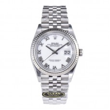 Datejust 36 126234 White Dial with Roman Marker in Steel in Jubilee Bracelet Datejust 36 126234 White Dial with Roman Marker in Steel in Jubilee Bracelet
