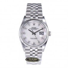 Datejust 36 126234 White MOP Dial with Diamond Marker in Steel in Jubilee Bracelet Datejust 36 126234 White MOP Dial with Diamond Marker in Steel in Jubilee Bracelet