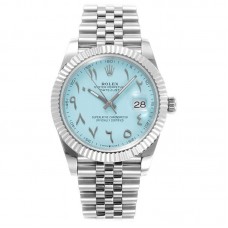 Datejust 41 126300 Blue Tiffany Dial with Arabic Numerals in Steel Datejust 41 126300 Blue Tiffany Dial with Arabic Numerals in Steel