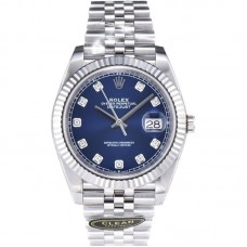 Datejust 41 126334 Bright Blue Dial Diamond Markers on Jubilee Bracelet Datejust 41 126334 Bright Blue Dial Diamond Markers on Jubilee Bracelet