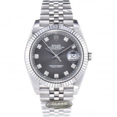 Datejust 41 126334 Slate Dial Diamond Markers on Jubilee Bracelet Datejust 41 126334 Slate Dial Diamond Markers on Jubilee Bracelet