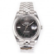 Datejust 41 126334 Slate Dial Stick Markers on Jubilee Bracelet