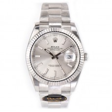 Datejust 41 126334 Sliver Dial Stick Markers on Oyster Bracelet Datejust 41 126334 Sliver Dial Stick Markers on Oyster Bracelet