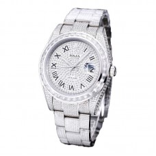 Datejust 41 Custom Diamond Paved Dial in Steel