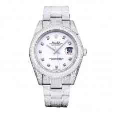 Datejust 41 with Diamond Markers in Steel