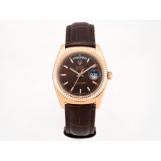 Day-Date 36 Brown Dial in Rose Gold on Leather Strap Day-Date 36 Brown Dial in Rose Gold on Leather Strap