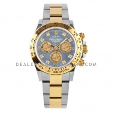 Daytona 116503 Blue MOP Dial in Steel/Yellow Gold
