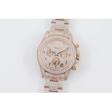 Daytona 116505 Diamond Paved Dial with Arabic Marker in Rose Gold