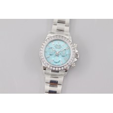 Daytona 116506 Platinum Ice Blue Dial with Diamond Bezel and Markers