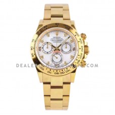 Daytona 116508-0007 MOP Dial in Yellow Gold
