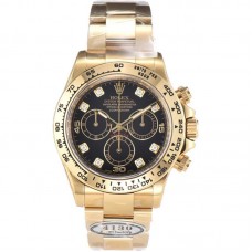 Daytona 116508 Black Dial with Diamond Markers in Yellow Gold Daytona 116508 Black Dial with Diamond Markers in Yellow Gold