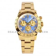 Daytona 116508 Blue MOP Dial in Yellow Gold Daytona 116508 Blue MOP Dial in Yellow Gold