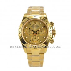 Daytona 116508 Gold Dial in Yellow Gold