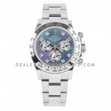 Daytona 116509 Blue MOP Dial in White Gold Daytona 116509 Blue MOP Dial in White Gold