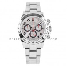 Daytona 116509 Silver Classic Racing Dial in White Gold