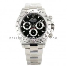 Daytona 116520 Black Dial in Steel