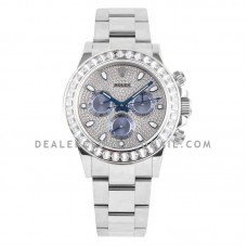 Daytona 116576TBR Diamond Paved Dial in Platinum Daytona 116576TBR Diamond Paved Dial in Platinum