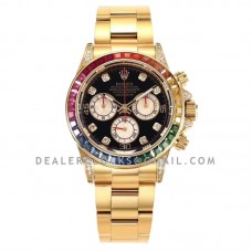 Daytona 116589RBOW in Yellow Gold