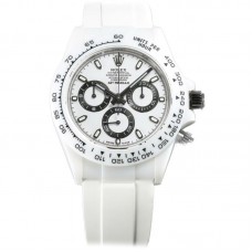 Daytona AET White Classic on Rubber Strap