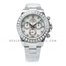 Daytona White Dial with Diamond Bezel Daytona White Dial with Diamond Bezel
