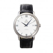 De Ville Co-Axial Chronometer 39.5mm White Dial in Steel on Leather Strap De Ville Co-Axial Chronometer 39.5mm White Dial in Steel on Leather Strap