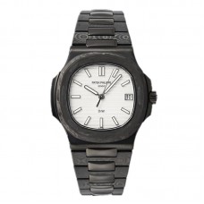 DiW Carbon Nautilus 5711 “Black Grail” White Dial