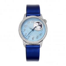 Egerie Moonphase Muse Blue Dial in Steel