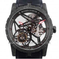 Excalibur Carbon Flying Tourbillon on Black Rubber Strap Excalibur Carbon Flying Tourbillon on Black Rubber Strap