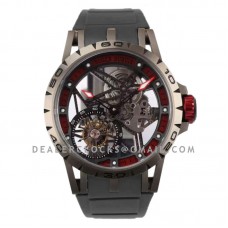 Excalibur Spider Skeleton Flying Tourbillon with Black Rubber Strap Excalibur Spider Skeleton Flying Tourbillon with Black Rubber Strap