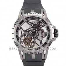 Excalibur Spider Skeleton Flying Tourbillon with Black Rubber Strap Excalibur Spider Skeleton Flying Tourbillon with Black Rubber Strap