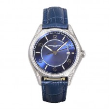 Fiftysix Blue Dial with Diamond Bezel in Steel Ref: 4600E