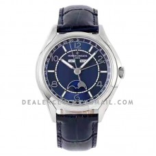 Fiftysix Complete Calendar Blue Dial in Steel Ref: 4000E/000A-B548