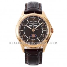 Fiftysix Complete Calendar Brown Dial in Pink Gold Ref: 4000E/000R-B065