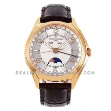 Fiftysix Complete Calendar White Dial in Pink Gold Ref: 4000E/000R-B438