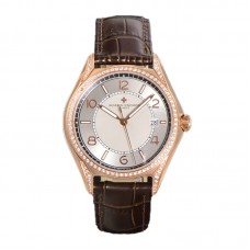 Fiftysix Creme Dial with Diamond Bezel in Pink Gold Ref: 4600E
