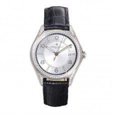 Fiftysix Silver Dial with Diamond Bezel in Steel Ref: 4600E