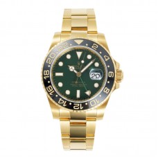 GMT Master II 116718LN Green Dial in Yellow Gold