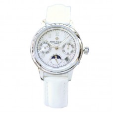 Grand Complications Ladies First Perpetual Calendar in White Gold on Leather Strap