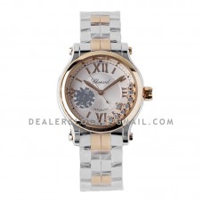 Happy Sport Automatic 33mm White Dial in Steel/Rose Gold Happy Sport Automatic 33mm White Dial in Steel/Rose Gold