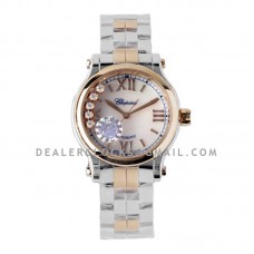 Happy Sport Automatic 33mm White MOP Dial in Steel/Rose Gold Happy Sport Automatic 33mm White MOP Dial in Steel/Rose Gold