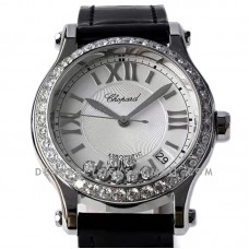 Happy Sport Automatic Black with Diamond Bezel Happy Sport Automatic Black with Diamond Bezel