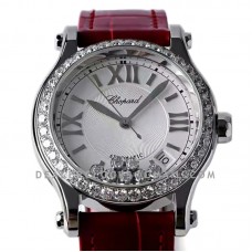 Happy Sport Automatic Red with Diamond Bezel Happy Sport Automatic Red with Diamond Bezel