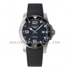 Hydroconquest Black Dial on Rubber Strap Ref: L3.781.4.56.9 Hydroconquest Black Dial on Rubber Strap Ref: L3.781.4.56.9