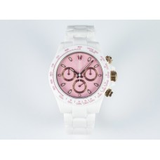 Daytona AET White Ceramic Case and Bracelet Pink Dial N6F Best Edition SA4130 Daytona AET White Ceramic Case and Bracelet Pink Dial N6F Best Edition SA4130