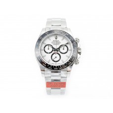 2023 Daytona 126500 AR+F 1:1 Best Edition 904L SS Case and Bracelet White Dial SA4131