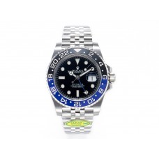 GMT-Master II 126710 BLNR Clean Black/Blue Ceramic 904L Steel Best Edition on Jubilee Bracelet DD3285