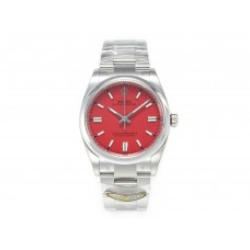 Oyster Perpetual 36mm 126000 Clean 1:1 Best Edition 904L Steel Red Dial on SS Bracelet VR3230 Oyster Perpetual 36mm 126000 Clean 1:1 Best Edition 904L Steel Red Dial on SS Bracelet VR3230